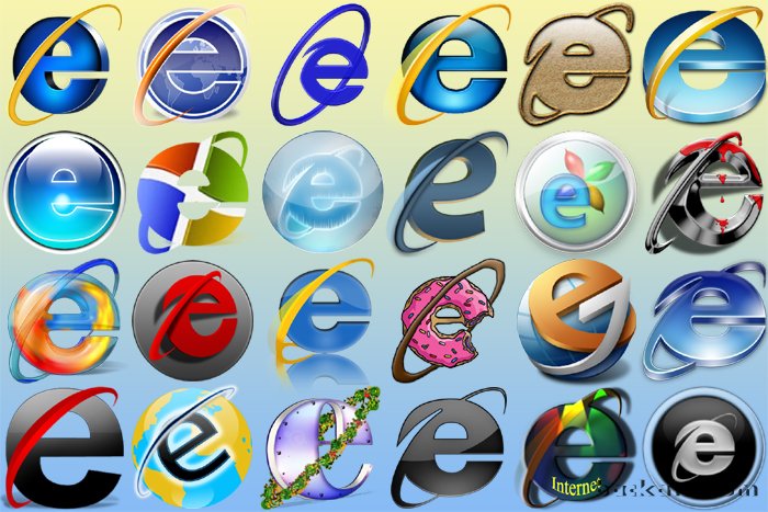 Все иконки Internet Explorer 