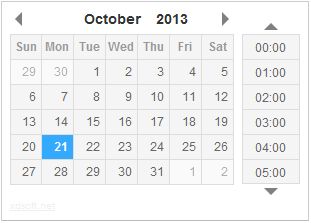 jQuery DateTimePicker plugin